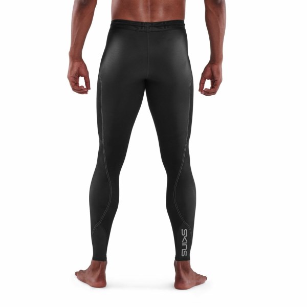 Skins Series-3 Mens Compression Thermal Long Tights - Black