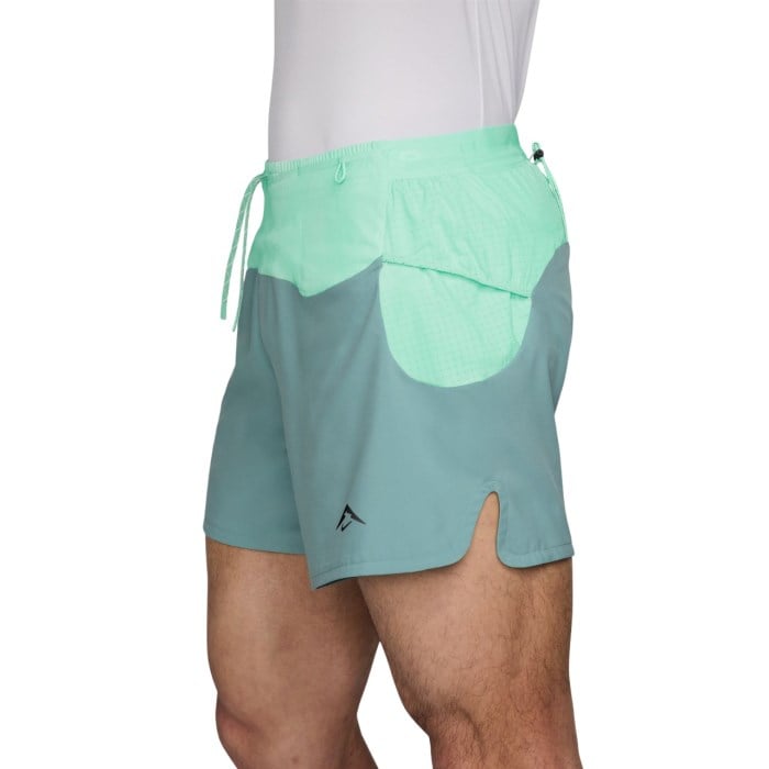 Nike Trail Second Sunrise Mens 5 Inch Brief Lined Running Shorts - Cannon/Mint Foam/College