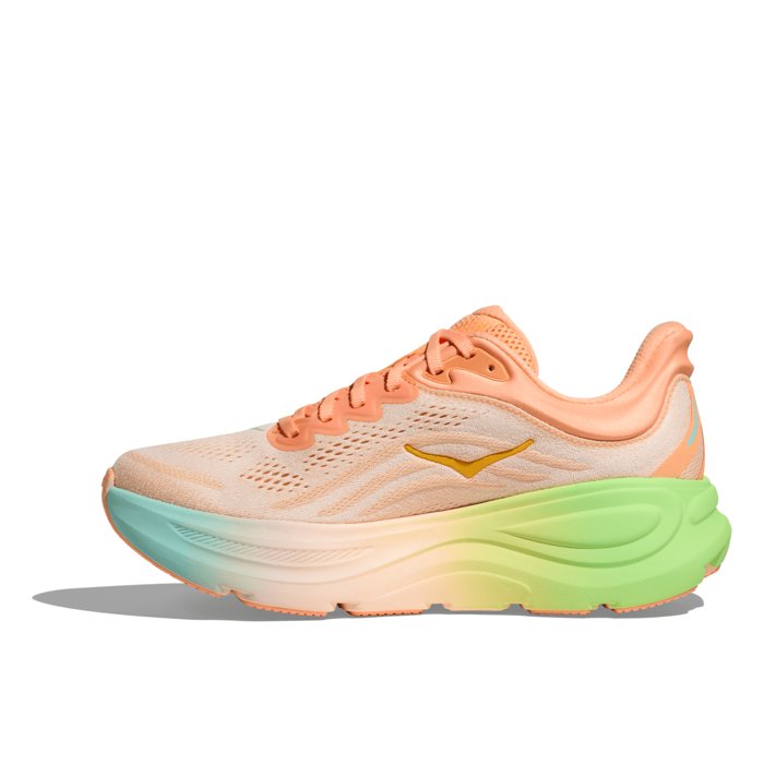 Hoka Bondi 9 - Mens Running Shoes - Frost/Pale Tangerine