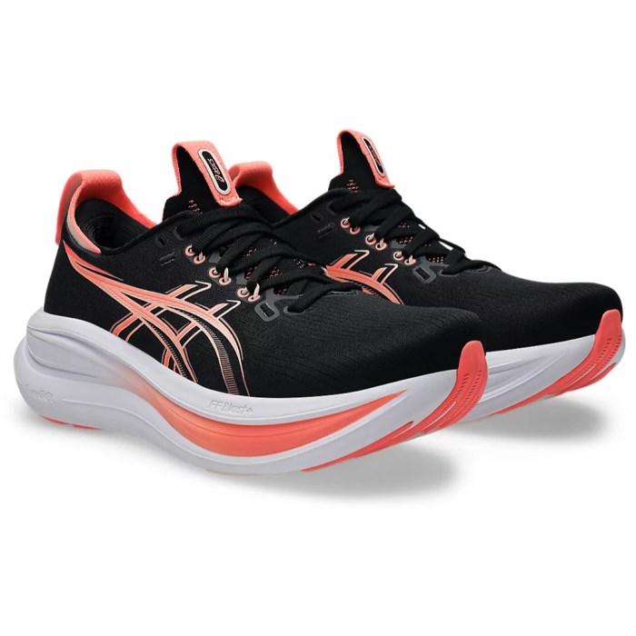 Asics Gel Nimbus 28 - Womens Running Shoes - Black/Pearl Pink