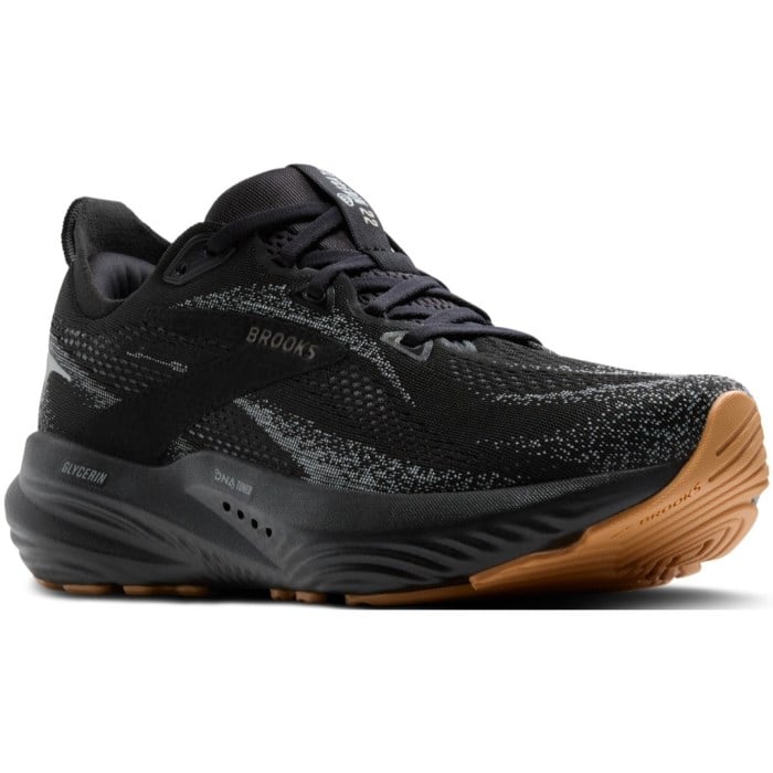 Brooks Glycerin 22 - Mens Running Shoes - Black/Gray/Biscuit