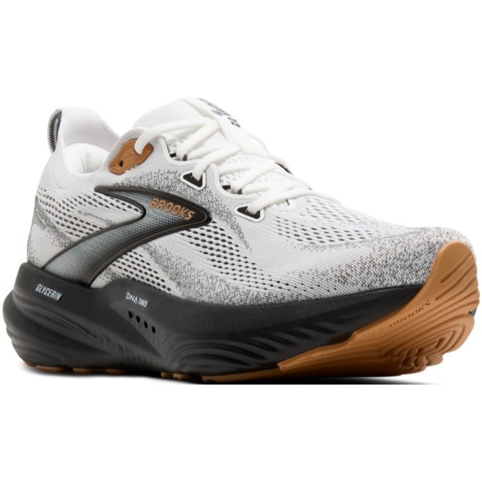 Brooks Glycerin 22 - Mens Running Shoes - White/Grey/Black