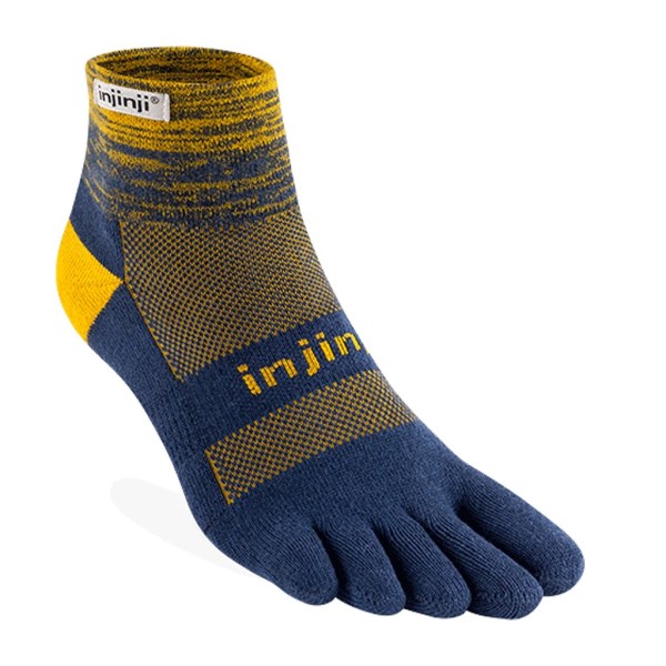 Injinji Trail Midweight Mini-Crew Performance Toe Socks - Moonlit