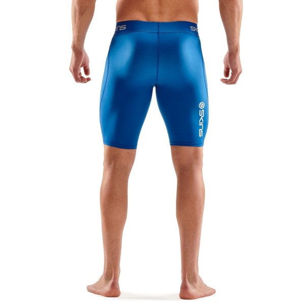 Skins Series-1 Mens Compression Half Tights - Bright Blue