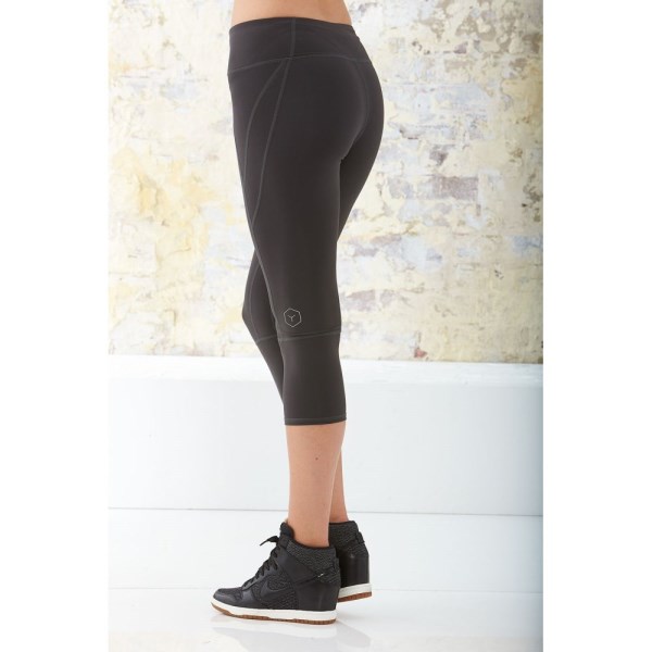 Bayse Solid Crop Womens Training Tight - Grey