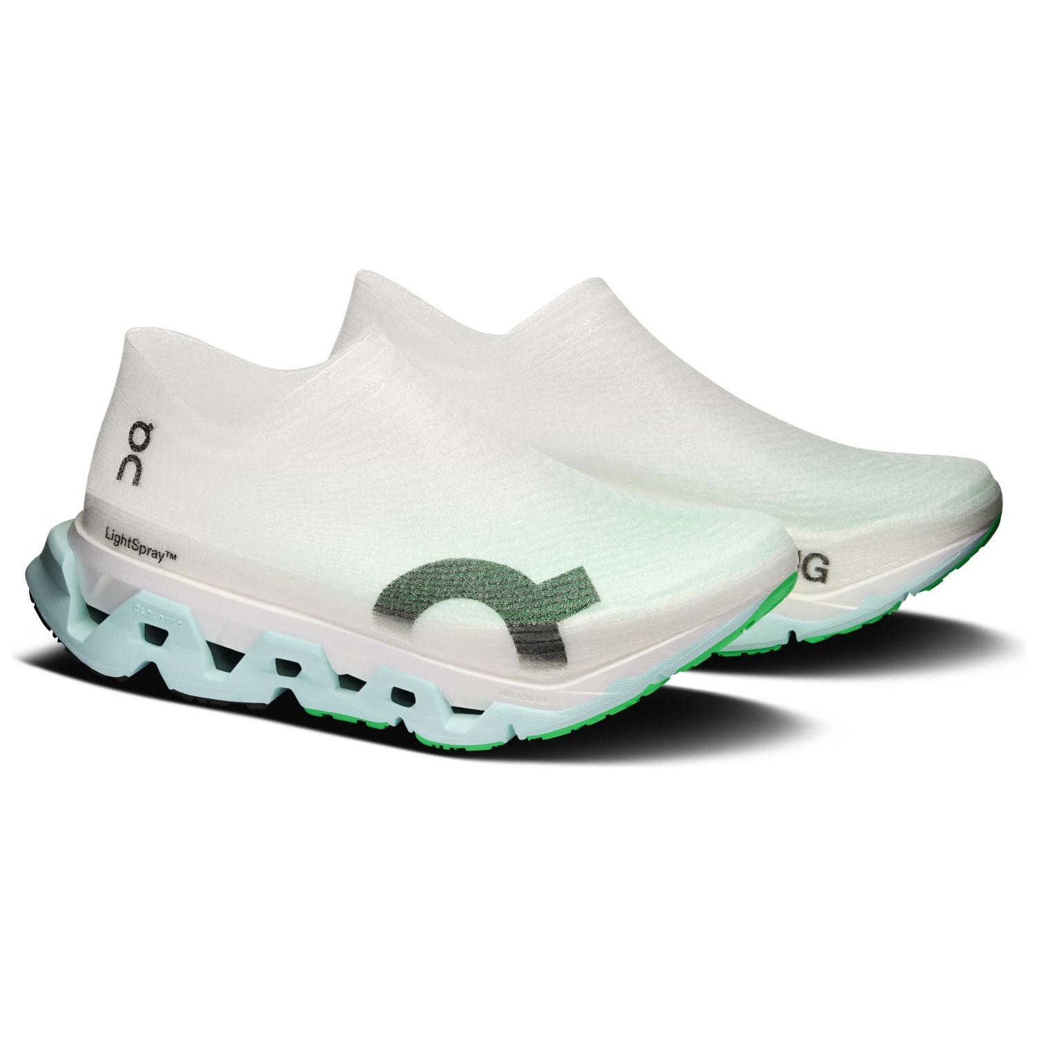 On Cloudmonster Hyper 3 Lightspray - Unisex Running Shoes - Flurry/Verdite - image 3