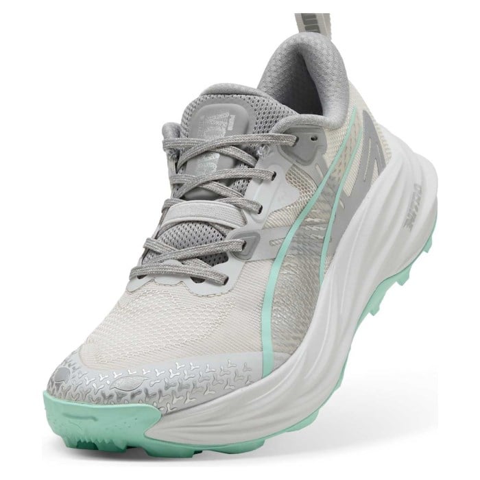 Puma Voyage Nitro 4 - Womens Trail Running Shoes - Feather Gray/Mint Melt/Silver - image 5