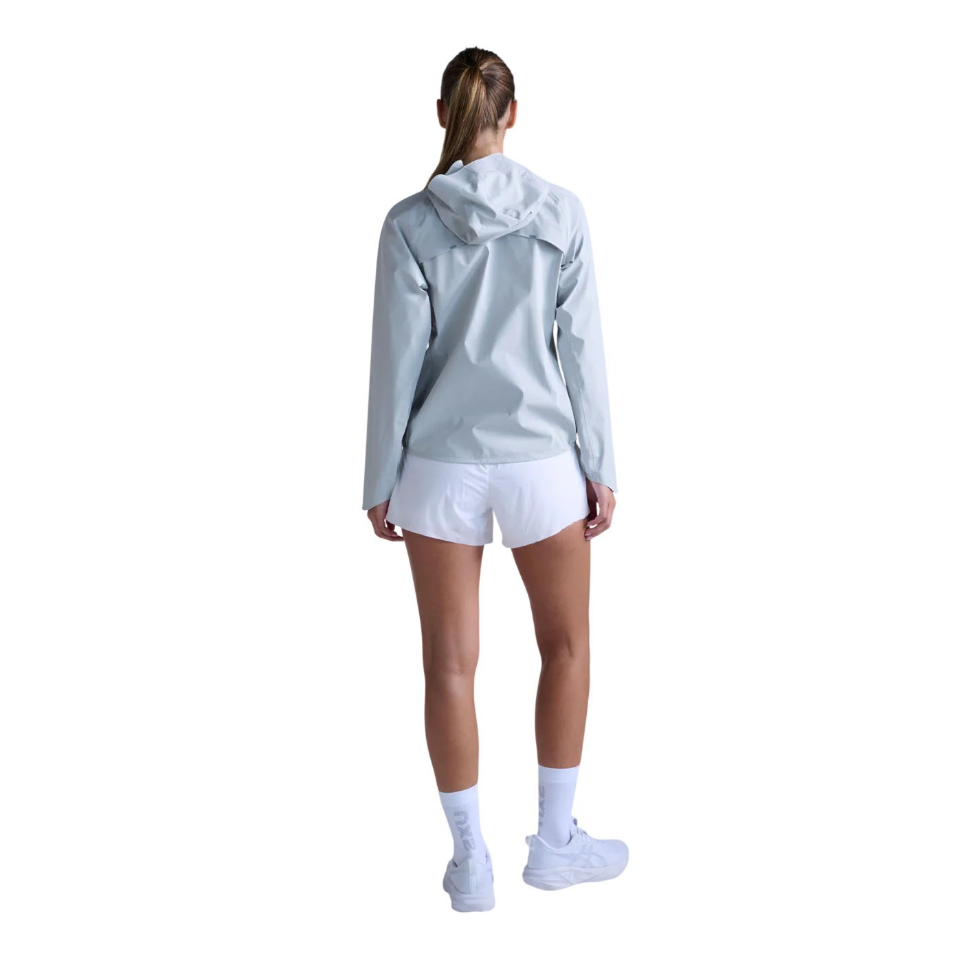 2XU Ignition Shield Womens Waterproof Jacket - Harbor Mist/Silver Reflective