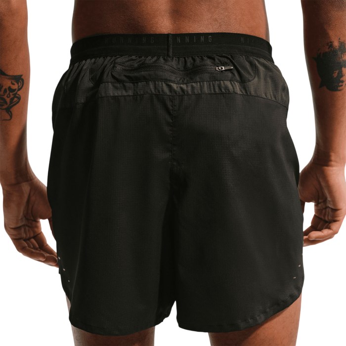 Nike Stride Mens Dri-Fit 5 Brief-Lined Running Shorts - Off Noir/Black/Black/Black Reflective - image 2