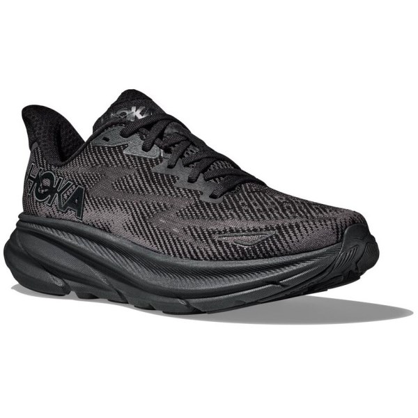 Hoka Clifton 9 - Mens Running Shoes - Black/Black
