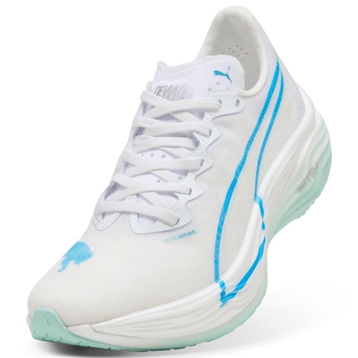 Puma Deviate Nitro Elite 3 - Womens Running Shoes - White/Speed Blue