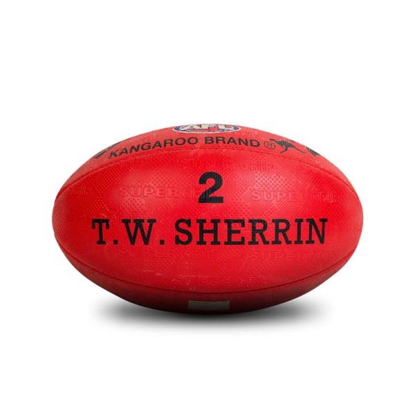 Sherrin KB Synthetic Rubber AFL Kids Football - Size 2 - Red