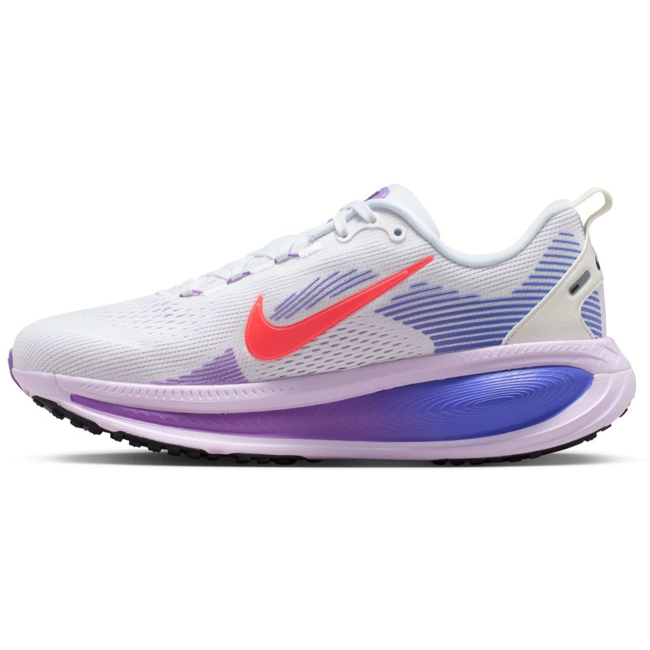 Nike Vomero 18 - Womens Running Shoes - White/Hot Lava/Violet Mist/Sapphire