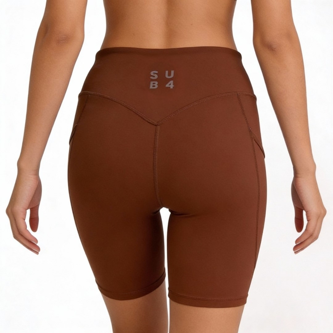 SUB4 Pulse 6 Inch Bike Shorts - Mocha