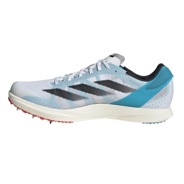 adidas Adizero Avanti TYO - Mens Long Distance Track Spikes - White/Core Black/Lucid Cyan