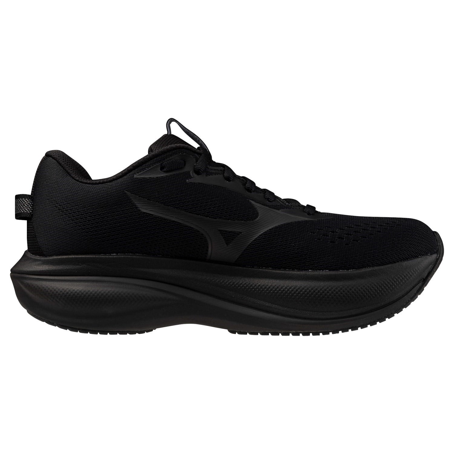 Mizuno Wave Rider 30 - Womens Running Shoes - Black/Black - image 2