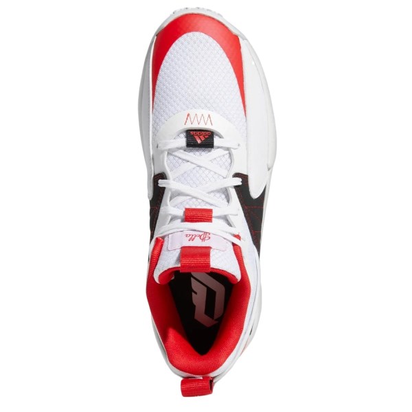 Adidas Dame Certified - Mens Basketball Shoes - Cloud White/Vivid Red/Dash Grey