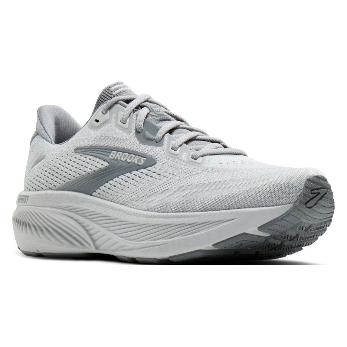 Brooks Ghost 18 - Mens Running Shoes - Primer Grey/Oyster Mushroom - image 6