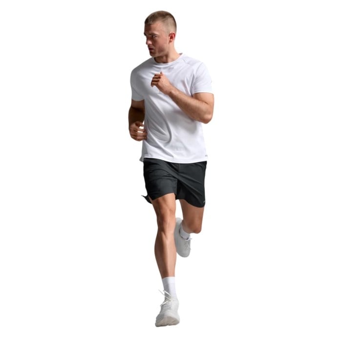 2XU Aero 7 Inch Mens Running Shorts - Black/Silver Reflective