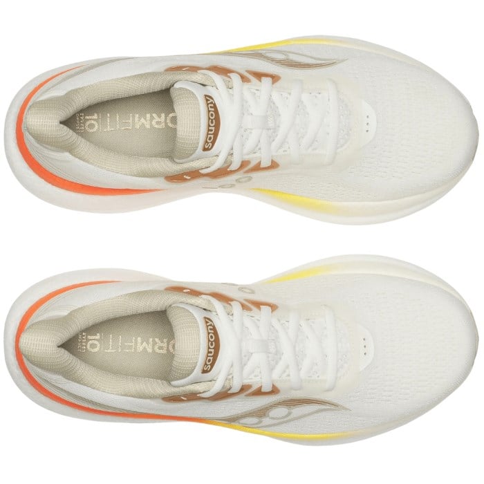 Saucony Triumph 23 - Mens Running Shoes - Ivory/Fire