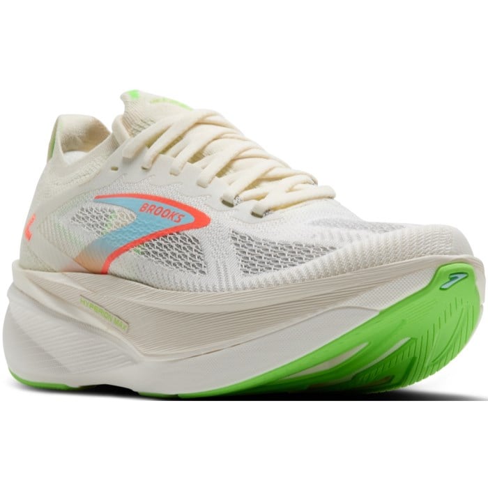 Brooks Hyperion Max 3 - Mens Running Shoes - Coconut/Green Gecko/Pink Clay