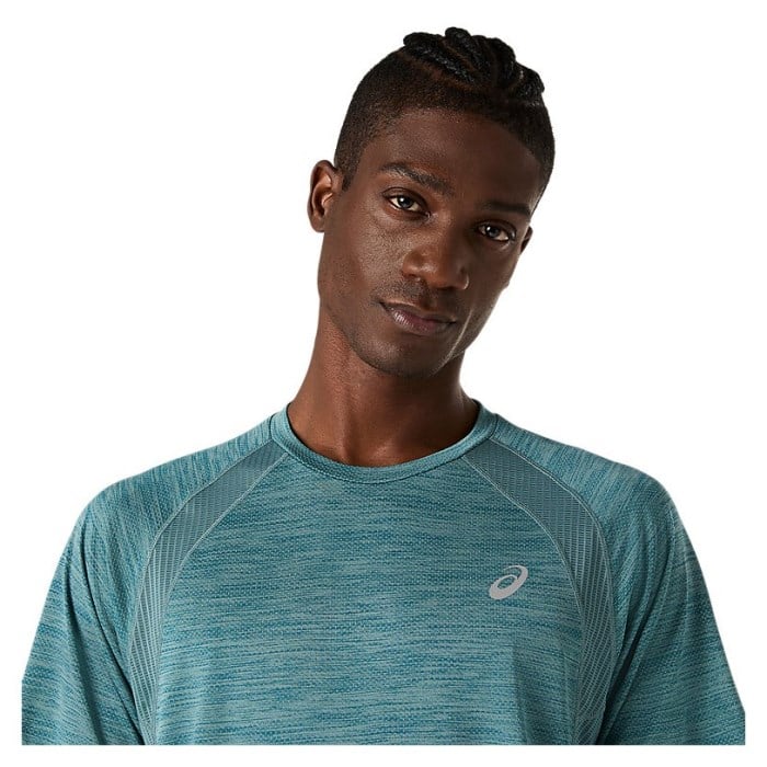 Asics Road Mens Running Short Sleeve Top - Foggy Teal - image 4