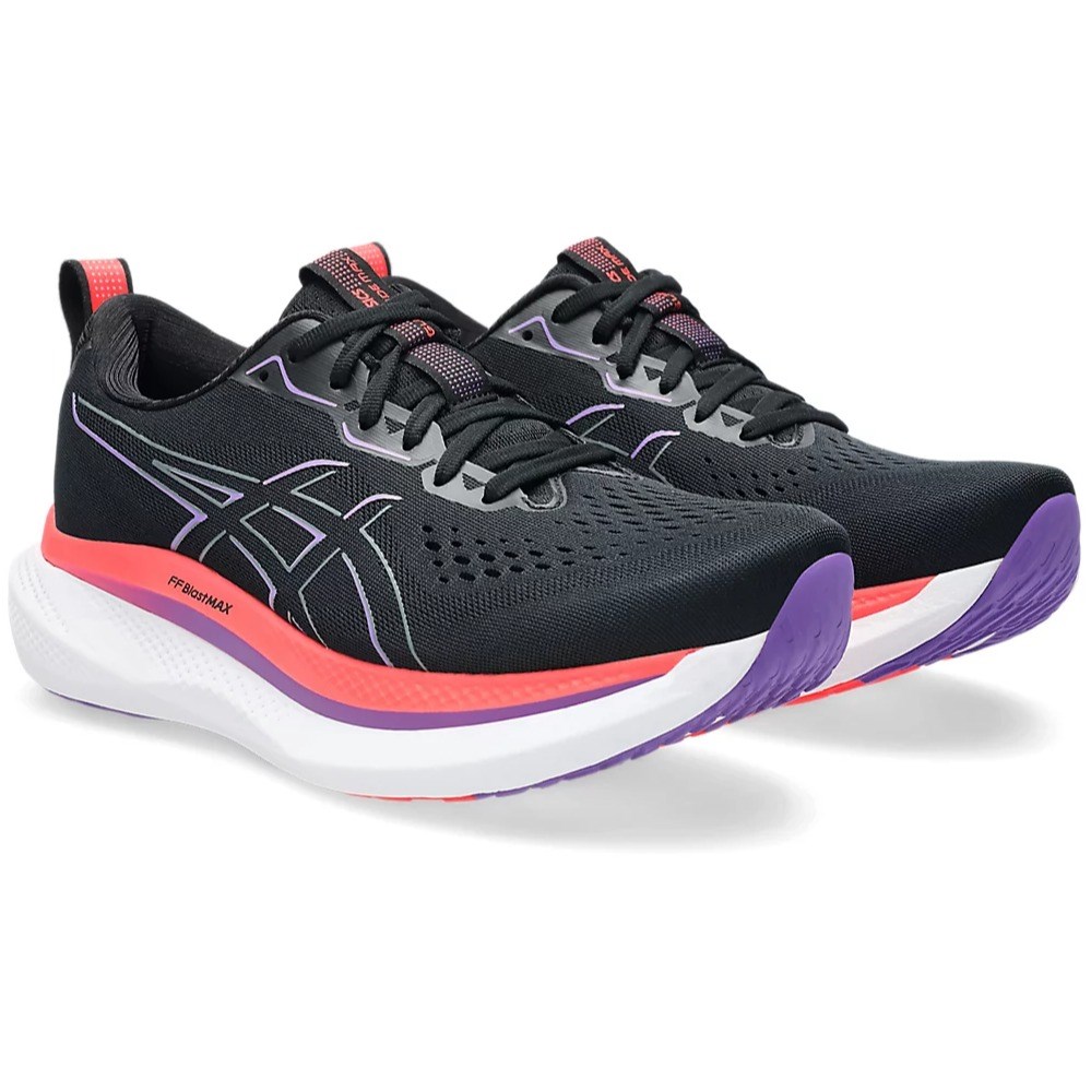 Asics GlideRide Max - Mens Running Shoes - Black/Flash Red