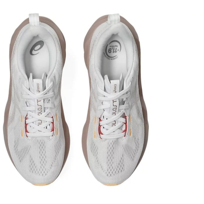 Asics NovaBlast 5 - Womens Running Shoes - White/Fawn