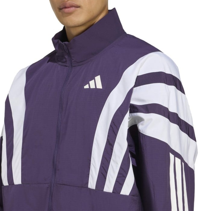adidas Adizero Mens NYC Running Jacket - AFH3/Purple/Aurora Plum