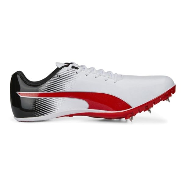 Puma evoSpeed Sprint 14 - Unisex Track Sprint Spikes - White/Black/Red