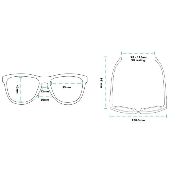 Goodr The OG Polarised Sports Sunglasses - Can I Get Your Din Number