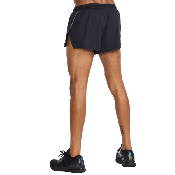 2XU Light Speed 3 Inch Mens Running Shorts - Black/Black Reflective