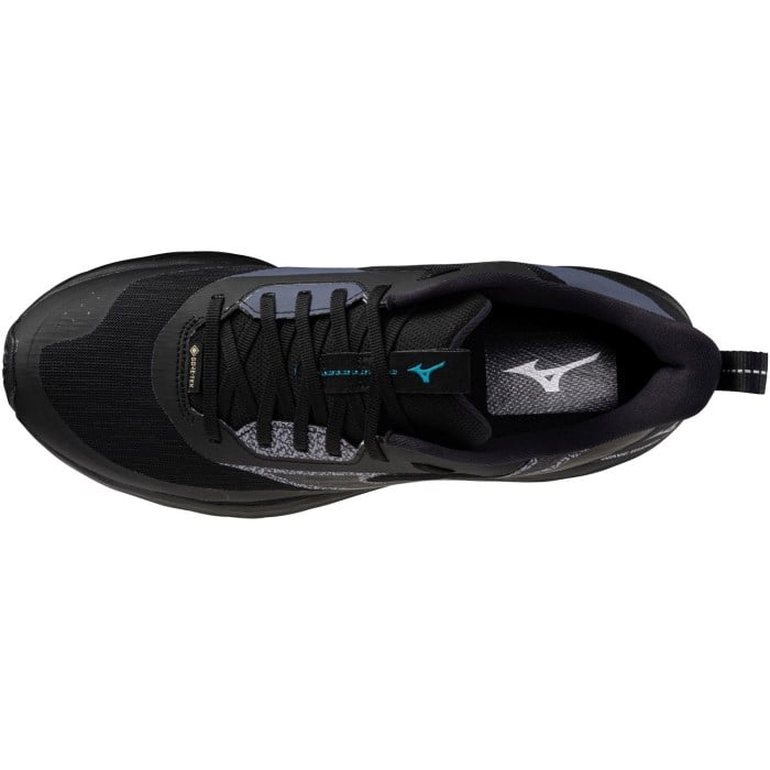 Mizuno Wave Rider GTX 3 - Mens Trail Running Shoes - Black Sand/Odyssey Grey/Capri Breeze