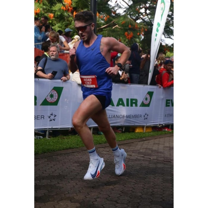 SHYU Quarter Crew Racing Socks - Ice/Blue/Azure