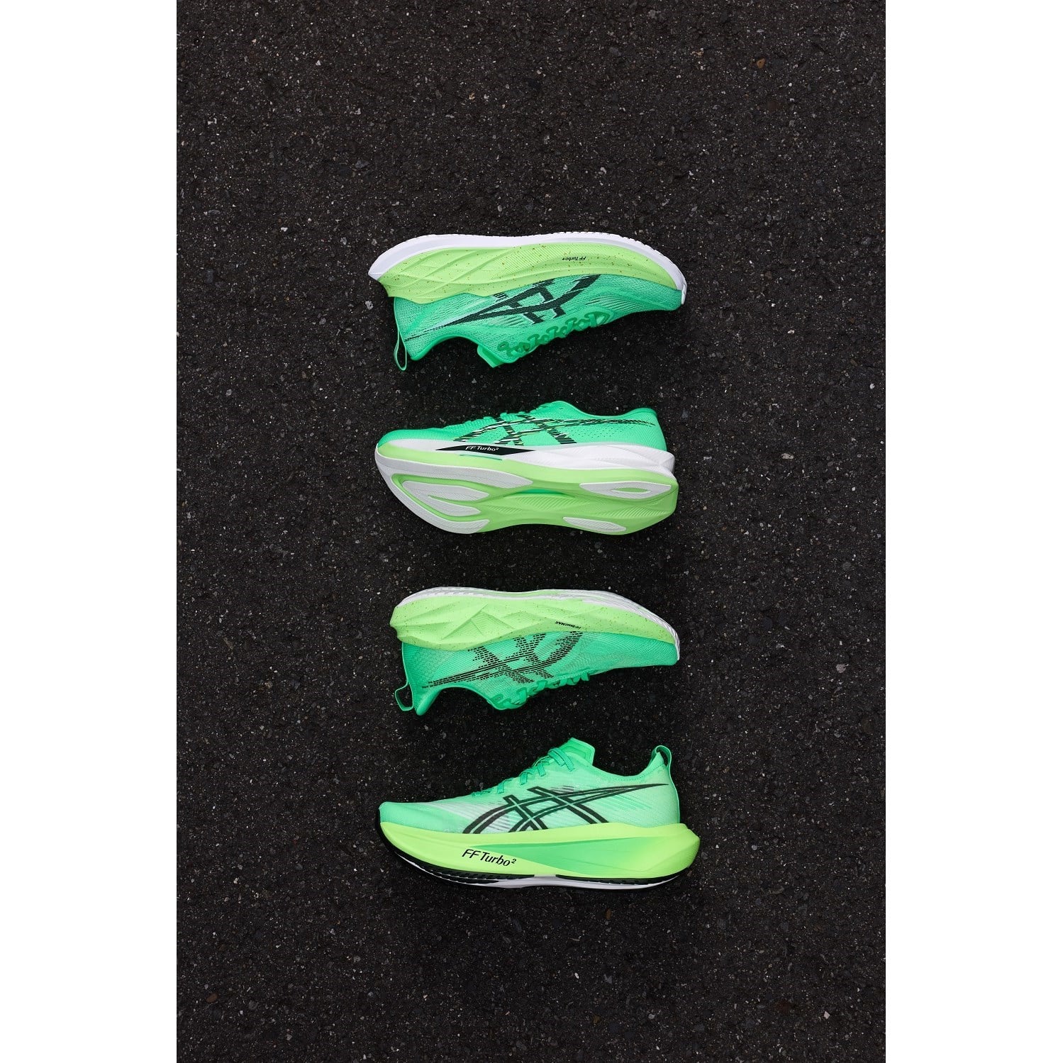 Asics NovaBlast 5 Ekiden - Womens Running Shoes - Vital Green/Black
