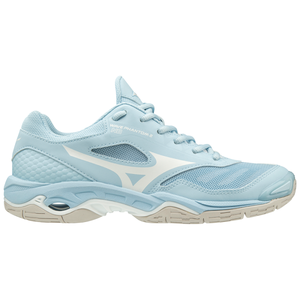 Mizuno Wave Phantom 2 - Womens Netball Shoes - Cool Blue/White