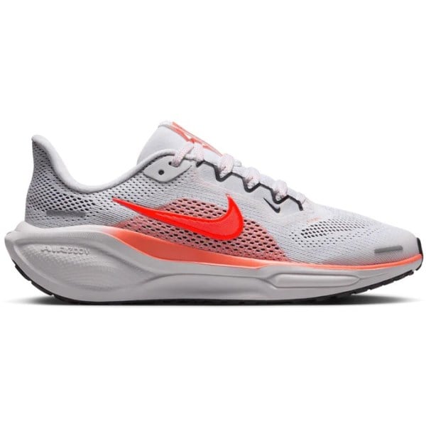 Nike Pegasus 41 GS - Kids Running Shoes - White/Bright Crimson/Magic Ember/Black