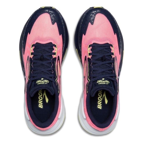 Brooks Catamount 3 - Womens Trail Running Shoes - Pink/Peacoat/Sunny Lime