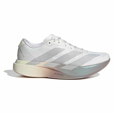 adidas Adizero Evo SL Woven - Womens Running Shoes - Crystal White/Grey Two/Matt Purple Metallic