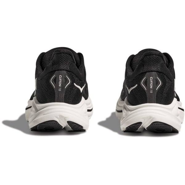 Hoka Clifton 10 - Mens Running Shoes - Black/White
