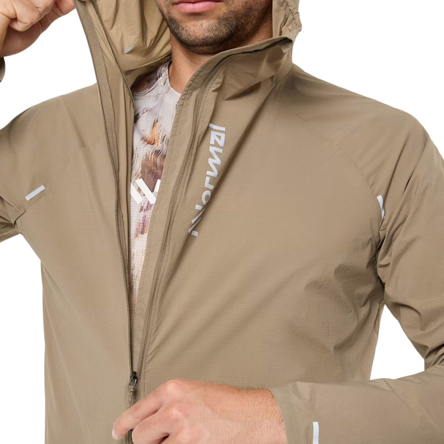 NNormal Mens Trail Wind Jacket - Brown - image 3