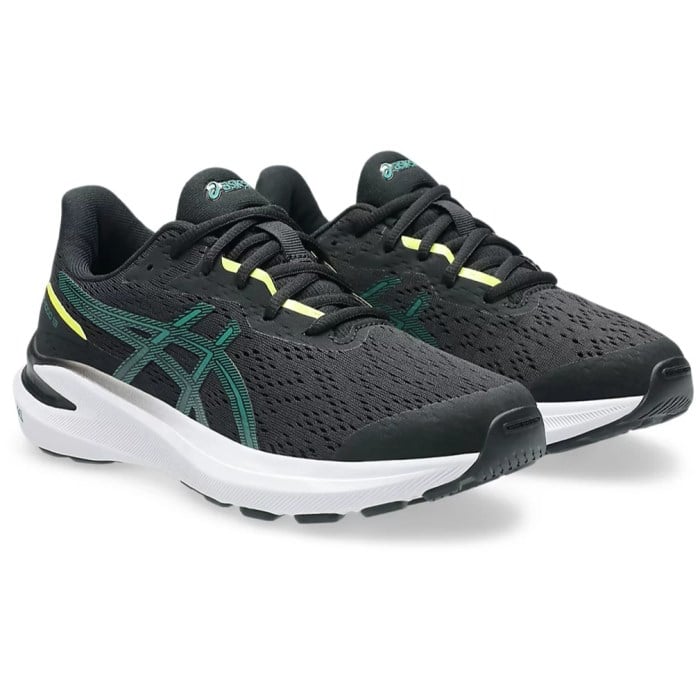 Asics GT-1000 13 GS - Kids Running Shoes - Black/Jasper Green