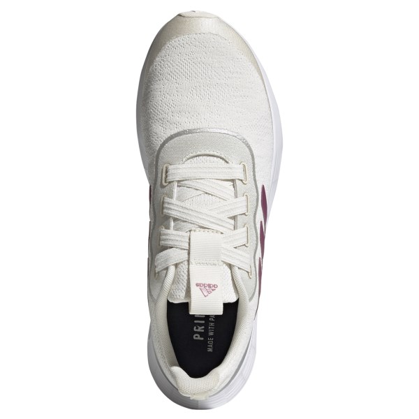 Adidas QT Racer Sport - Womens Sneakers - Chalk White/Cherry Metallic/Metallic Silver