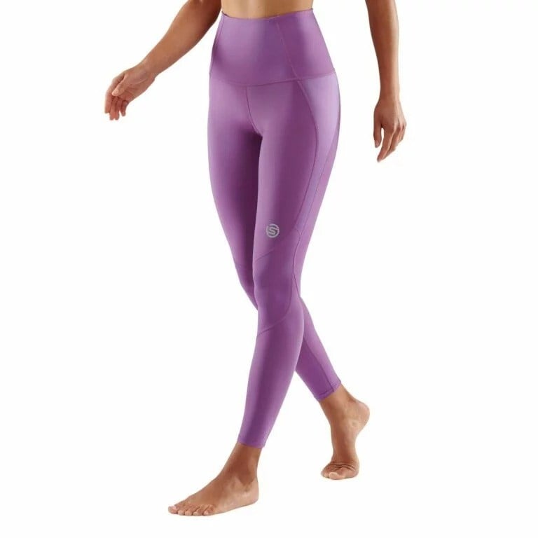 Skins Series-3 Skyscraper Womens Compression Long Tights - Amethyst