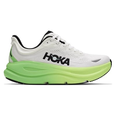 Hoka Bondi 9 - Womens Running Shoes - White/Tart/Apple