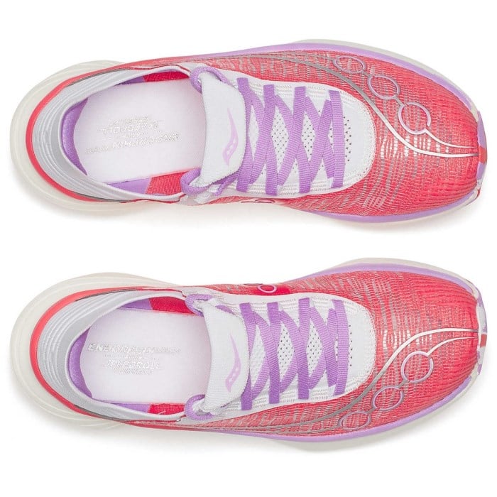 Saucony Endorphin Elite 2 - Unisex Racing Shoes - Coral/White