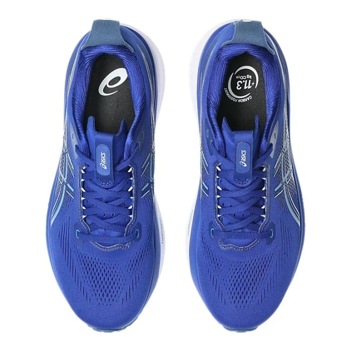Asics Gel Kayano 33 - Mens Running Shoes - Prussian Blue/White - image 3