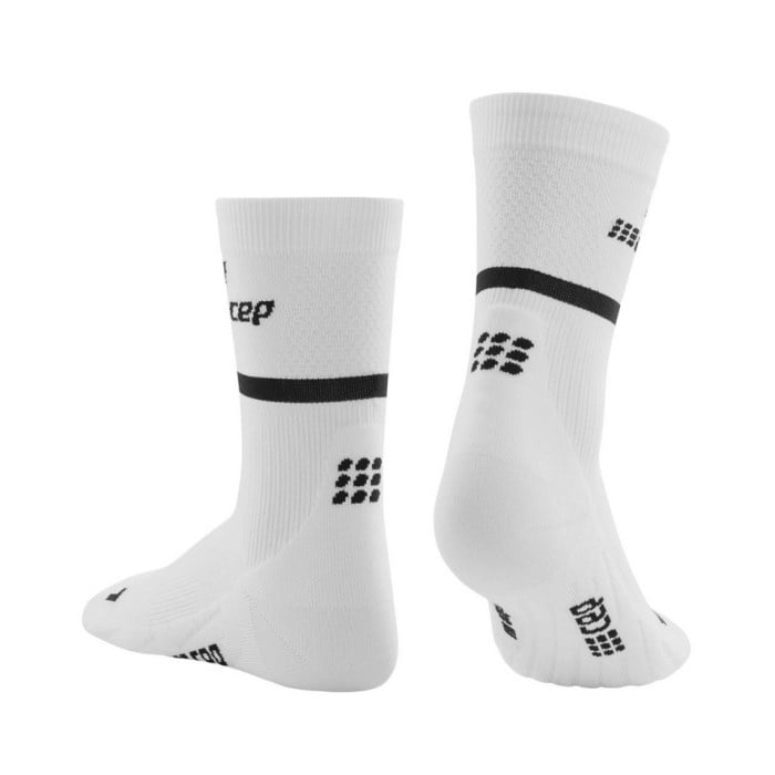 CEP The Run Mid Cut v4 Womens Running Socks - White