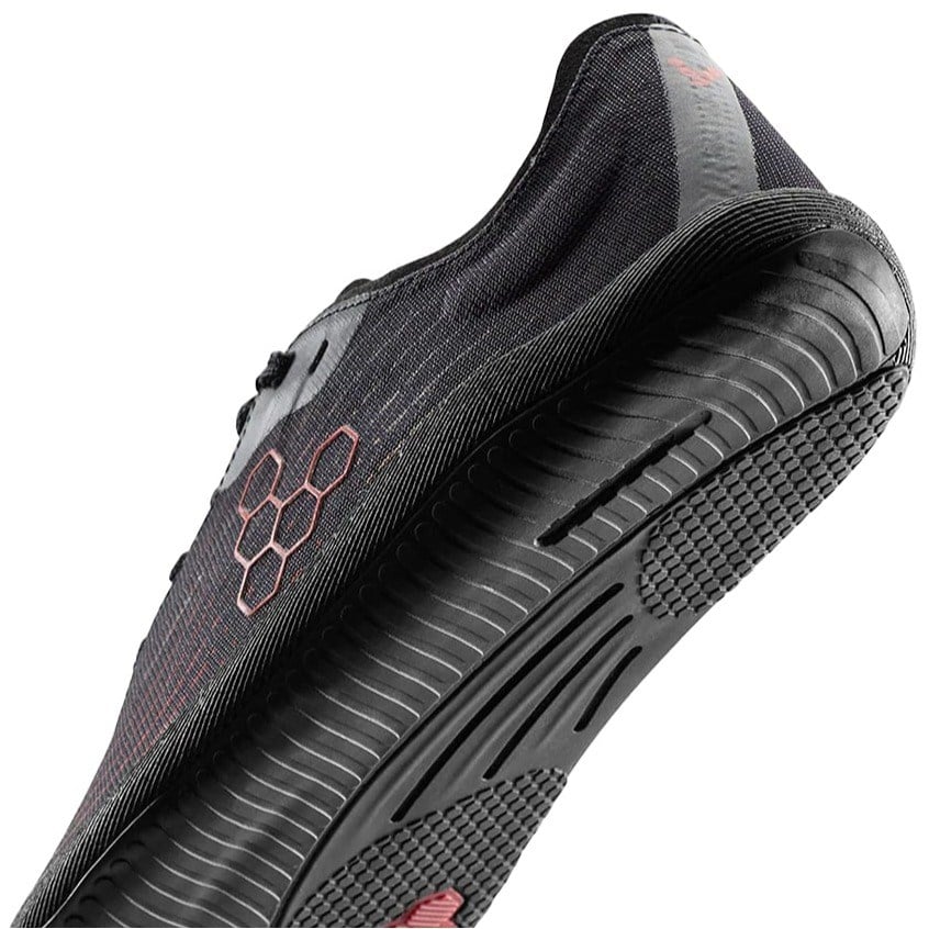 Vivobarefoot Primus Flow - Mens Running Shoes - Obsidian/Cherry Tomato