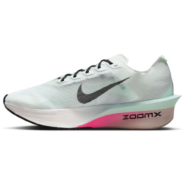 Nike ZoomX Vaporfly 4 - Womens Racing Shoes - White/Black/Hyper Pink/Mint Foam